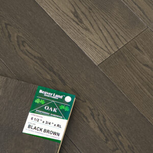 Oak Engineered Flooring-Black brown 6-1/2''*3/4'' 26.86sqft/box