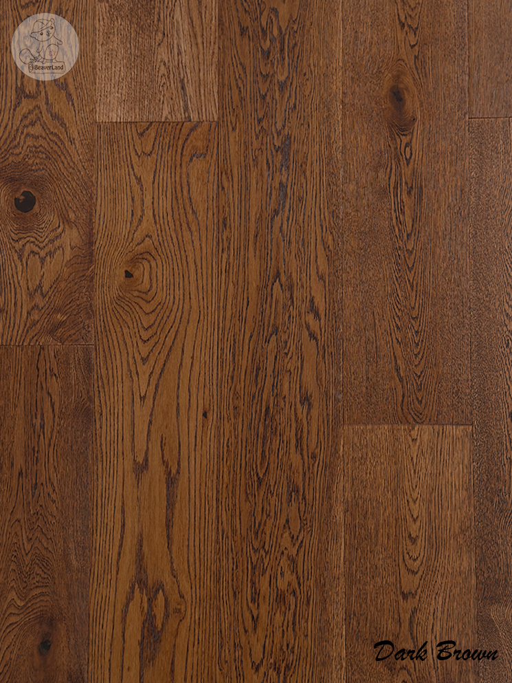 Oak Engineered Flooring-Dark Brown 6-1/2''*3/4'' 26.86sqft/box - Image 4