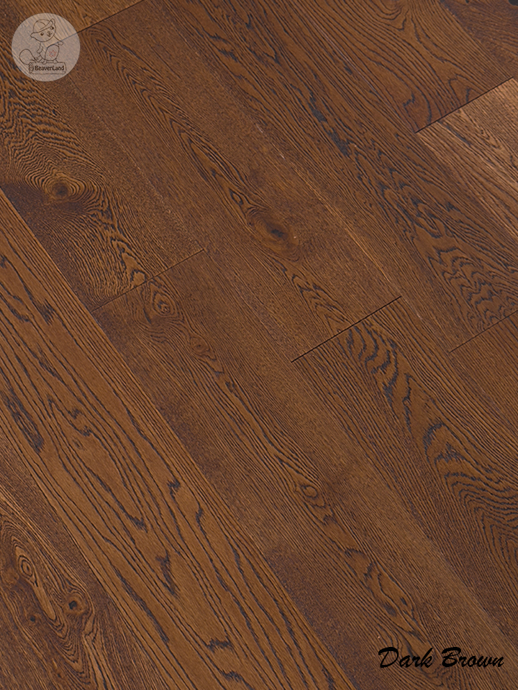 Oak Engineered Flooring-Dark Brown 6-1/2''*3/4'' 26.86sqft/box - Image 2