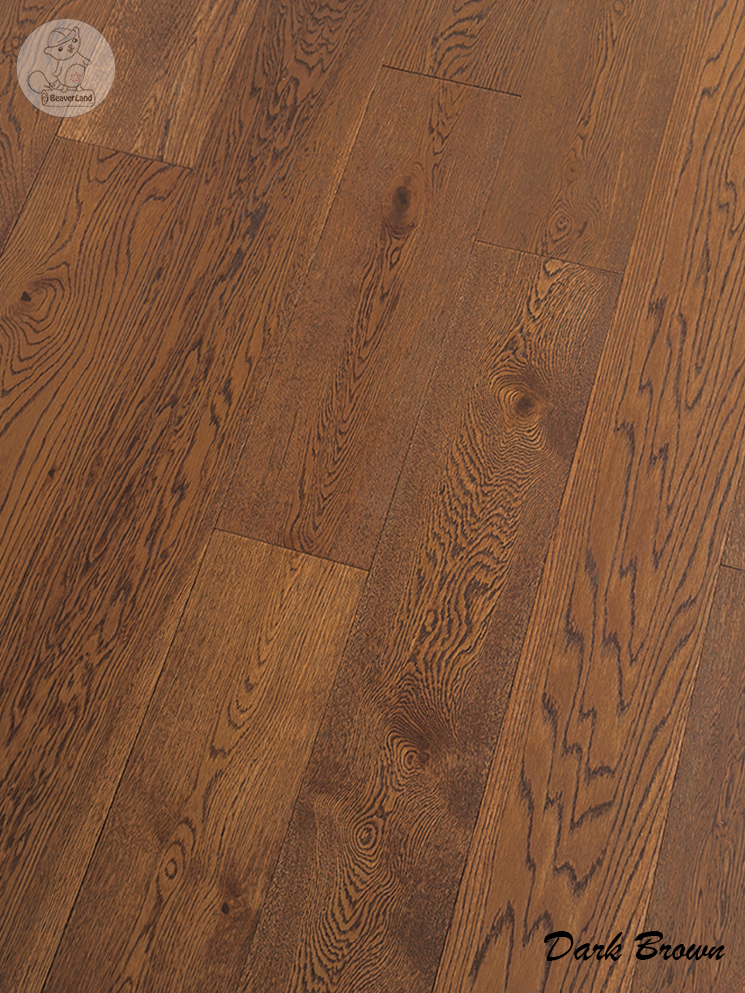 Oak Engineered Flooring-Dark Brown 6-1/2''*3/4'' 26.86sqft/box - Image 3
