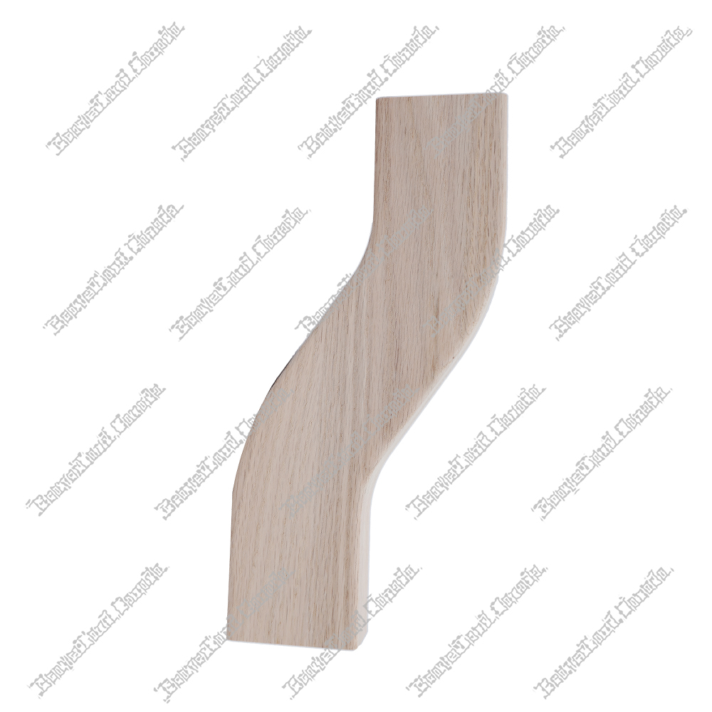 H HS-B-22 S Shape 3'' Right Red Oak