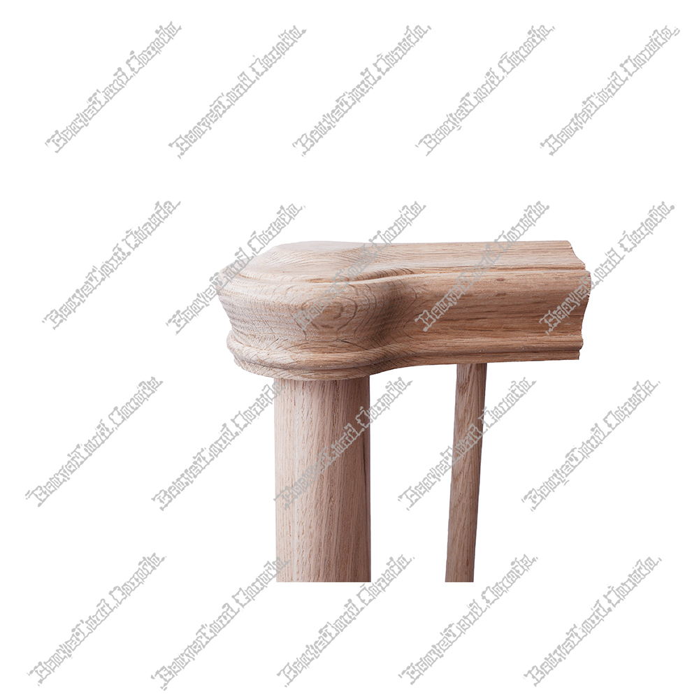 P S2 Tapered Pin-Top Post 44” Red Oak - Image 4