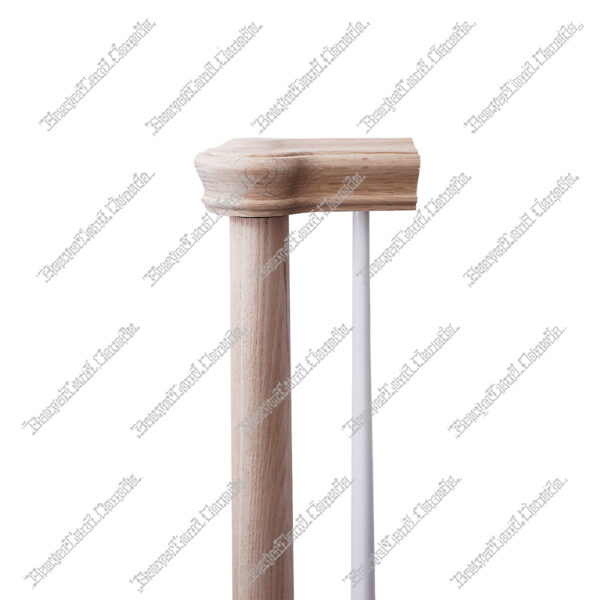 P S2 Tapered Pin-Top Post 44” Red Oak - Image 2